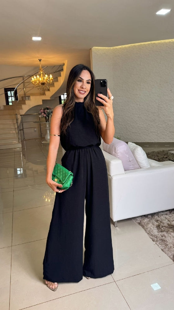 Long dress with polo neck opening D09