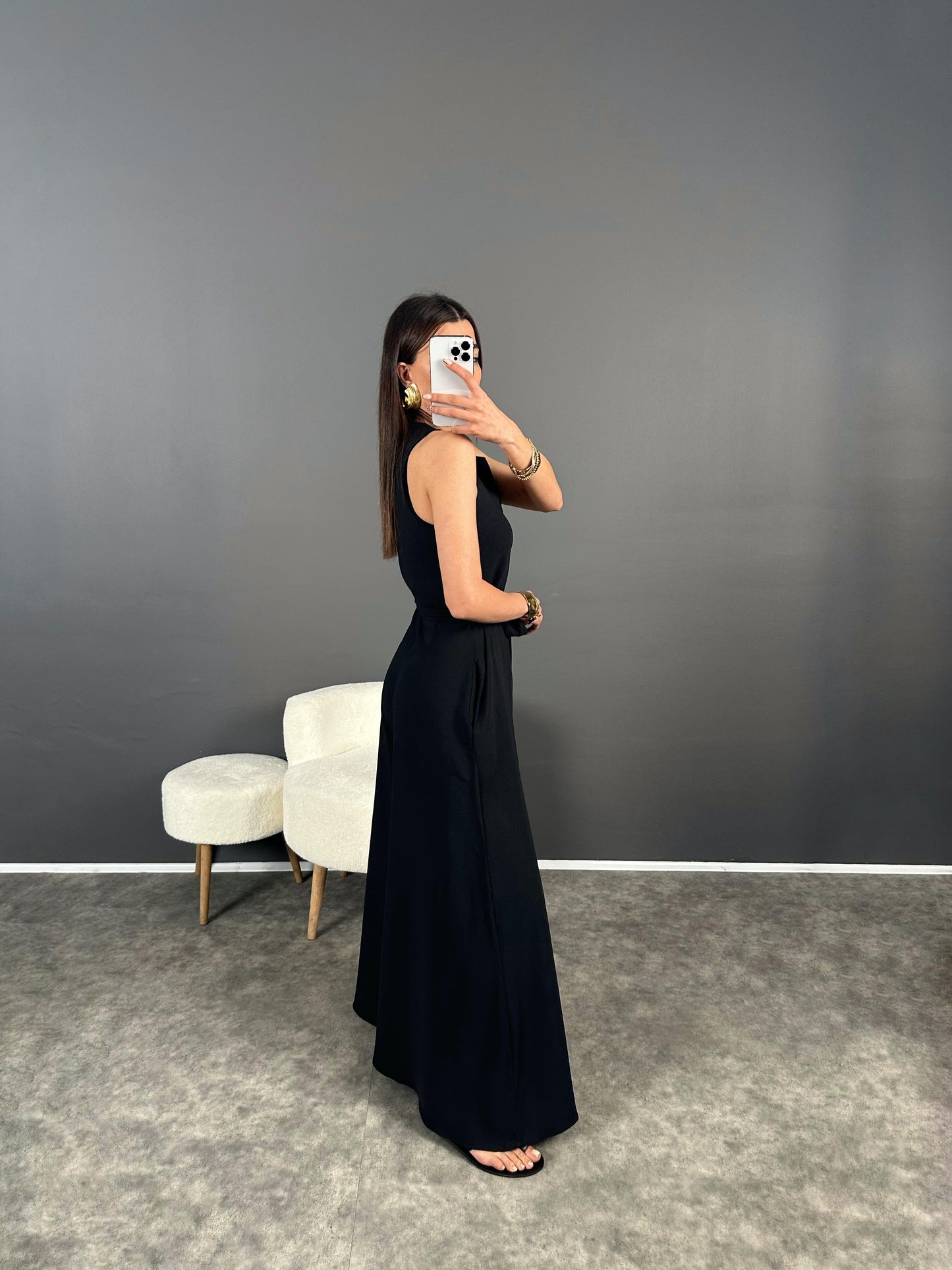 Summer jumpsuit with belt S6