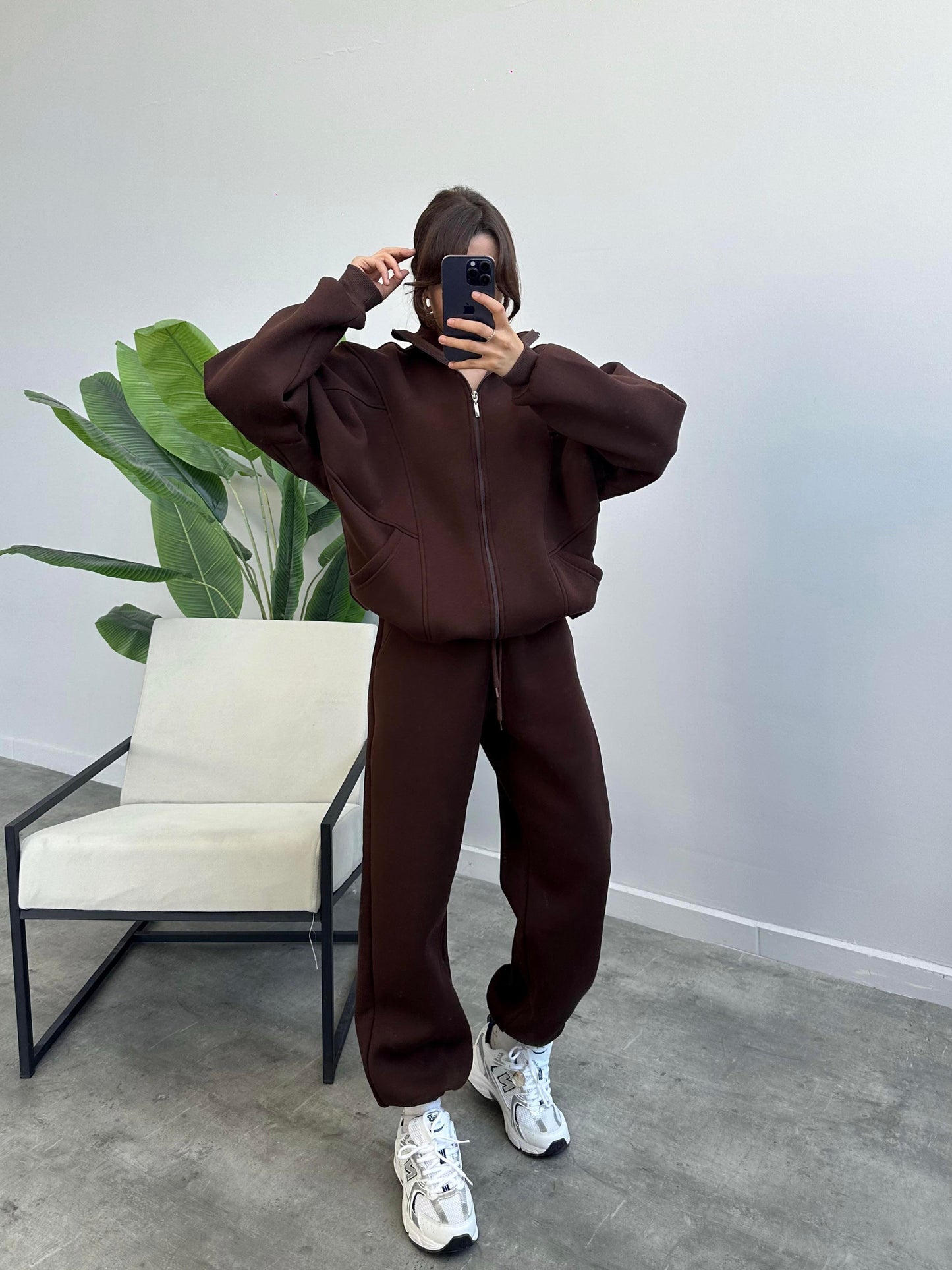 Cotton casual sportswear set (hoodie + pants) T19