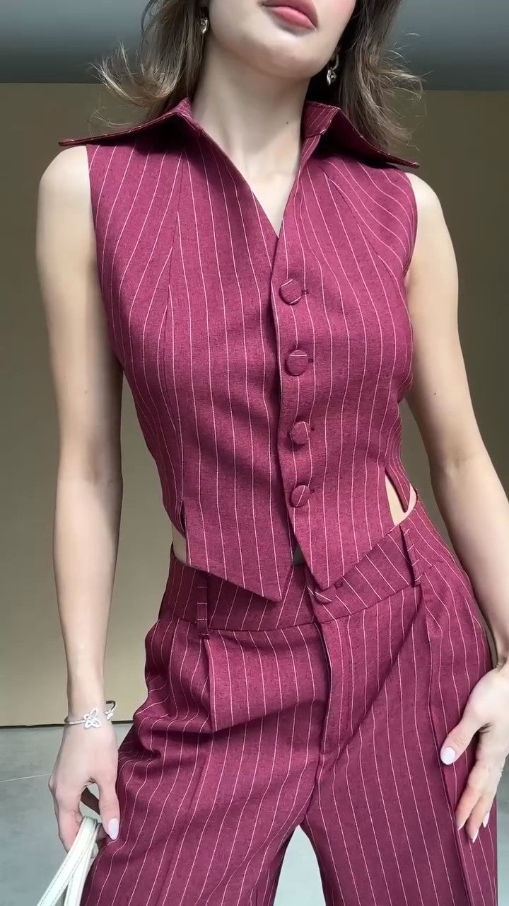 S30 طقم رسمي قطعتين مخطط بتصميم فريد وأنيق
