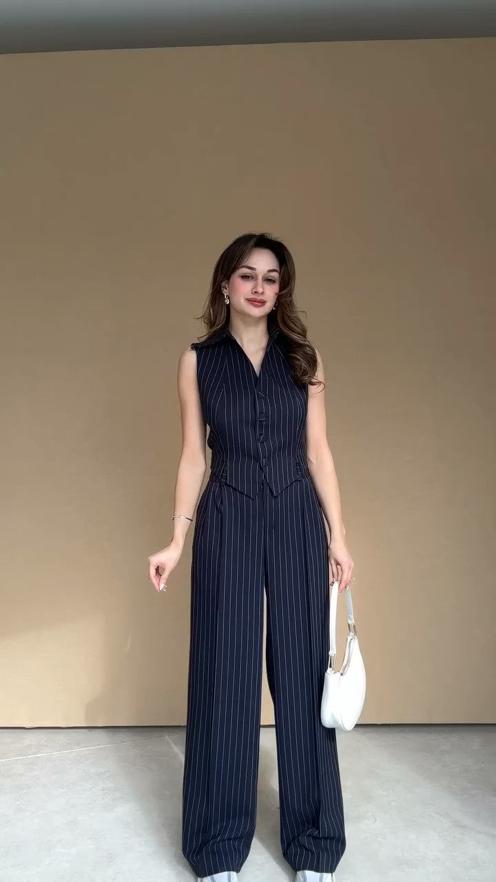 Summer jumpsuit with belt S6