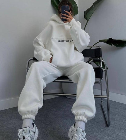 T7 Cotton Casual Sportswear Set (Hoodie + Pants)