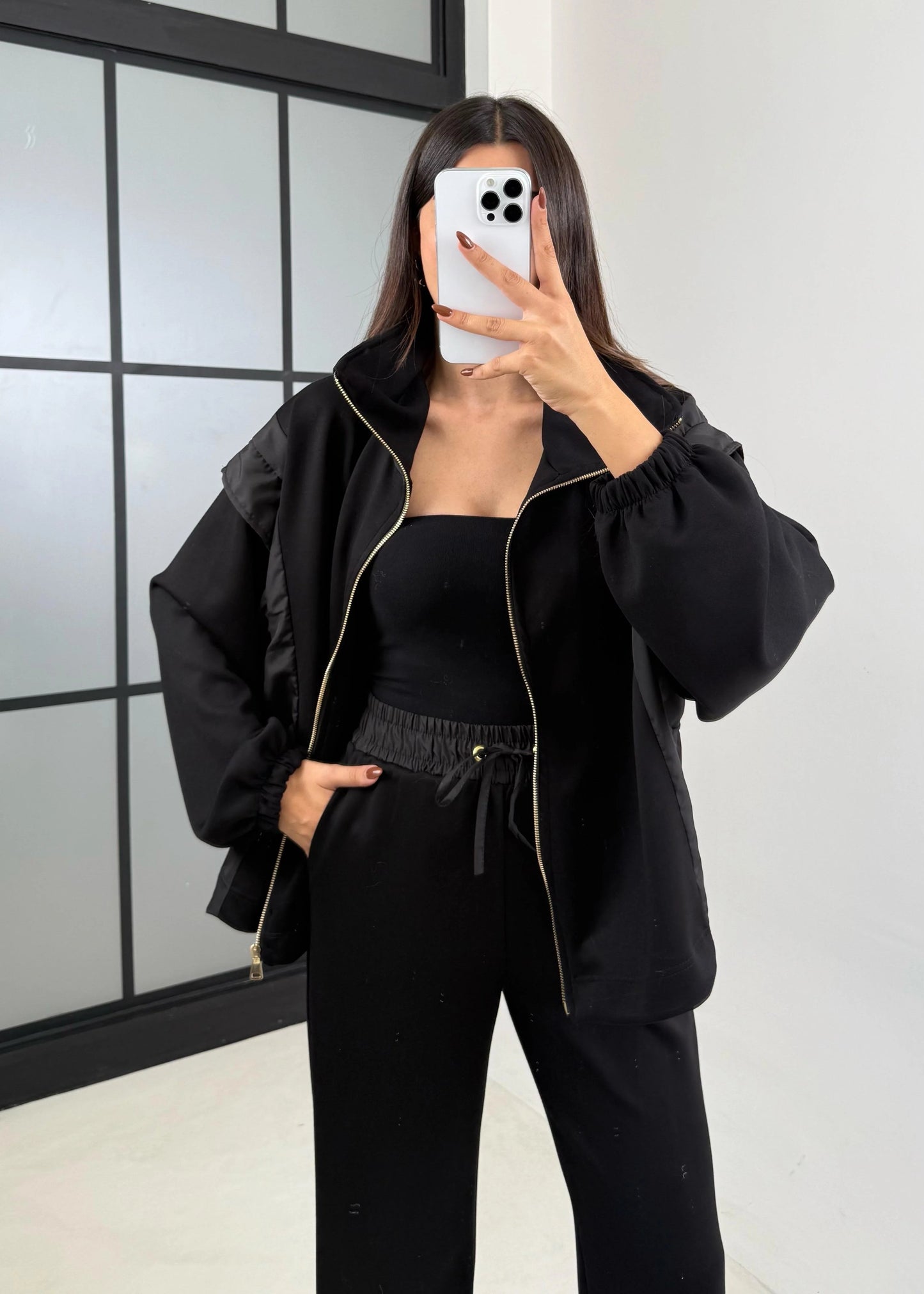 طقم كاجوال رياضي قطن (هودي+بنطلون) T88