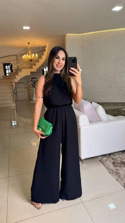 Long dress with polo neck opening D09