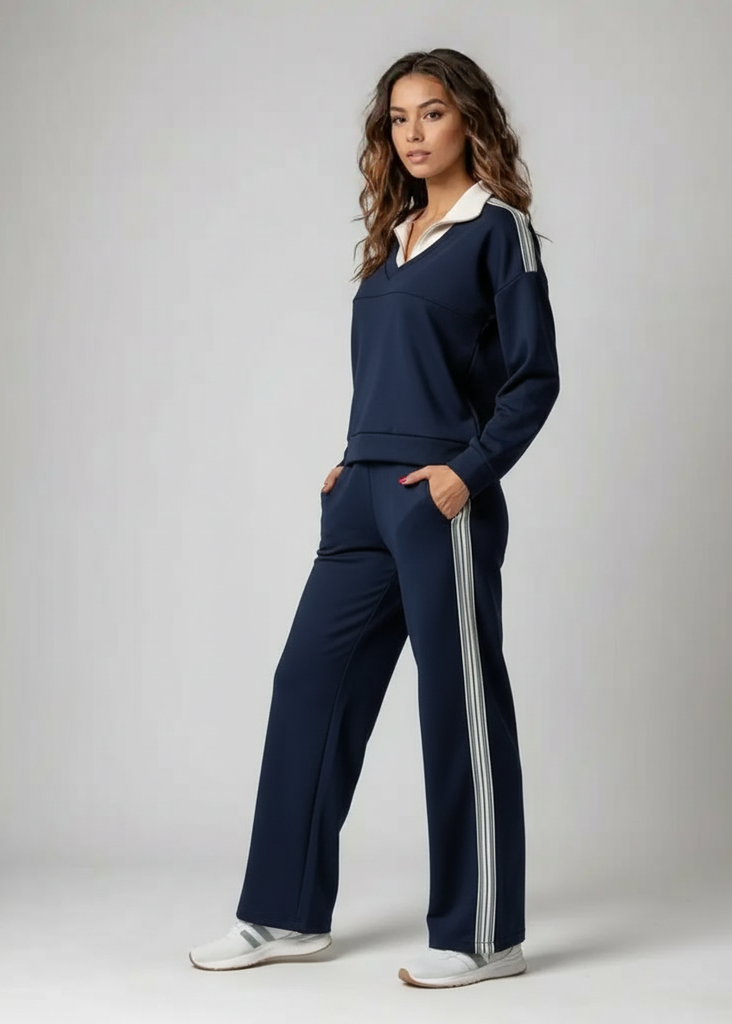 Cotton casual sportswear set (hoodie + pants) T78