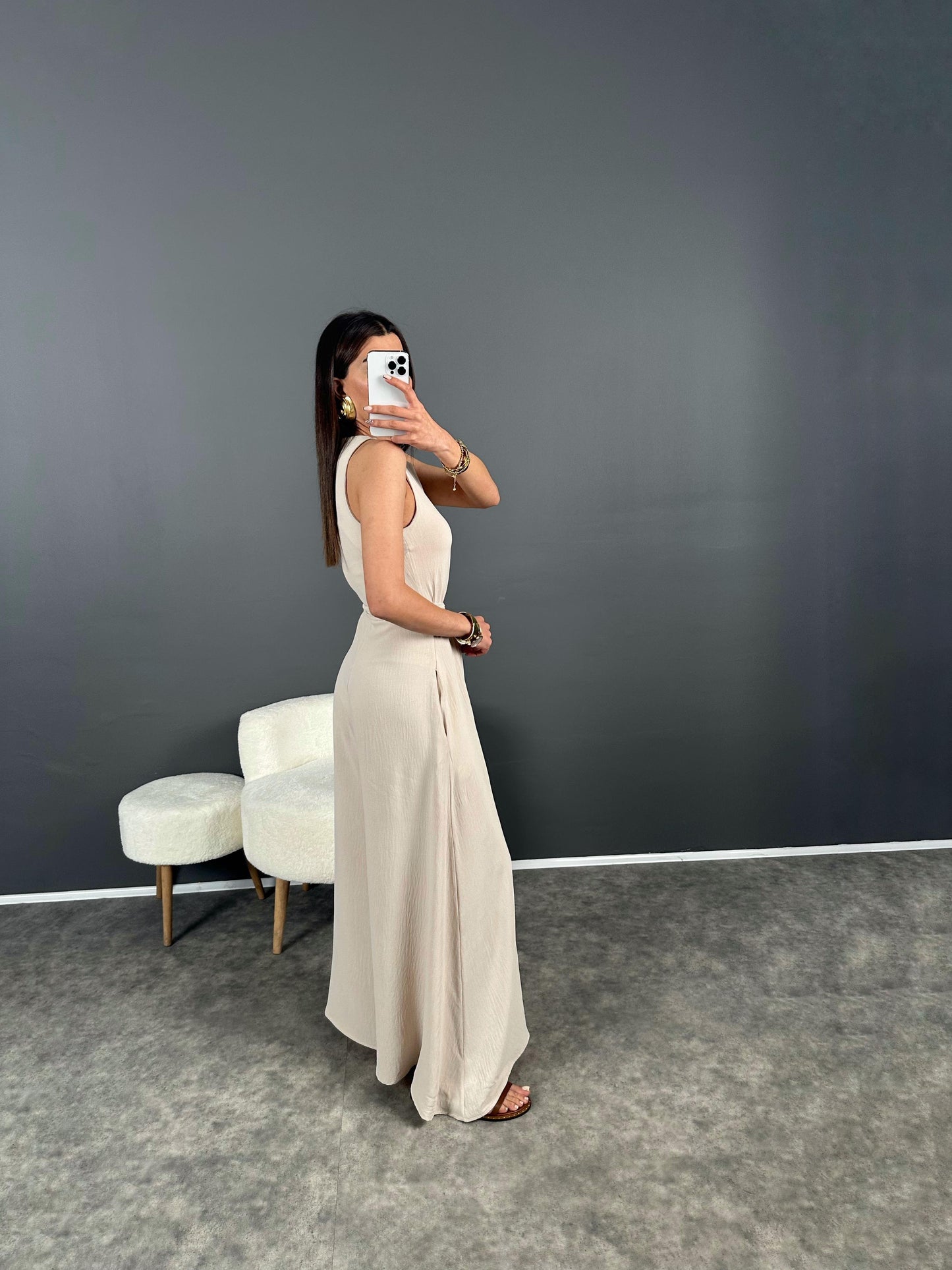 Summer jumpsuit with belt S6