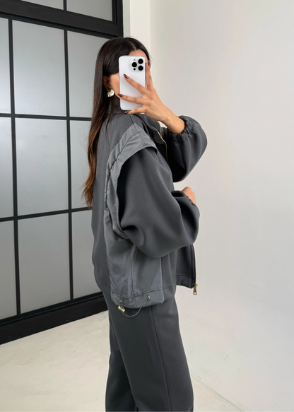 طقم كاجوال رياضي قطن (هودي+بنطلون) T88