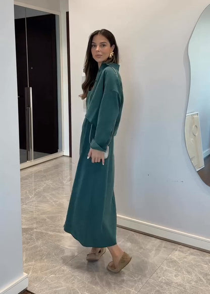 Summer jumpsuit with belt S6