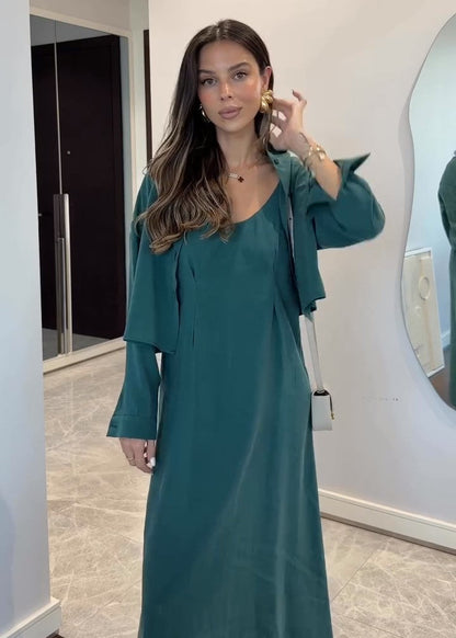 Summer jumpsuit with belt S6