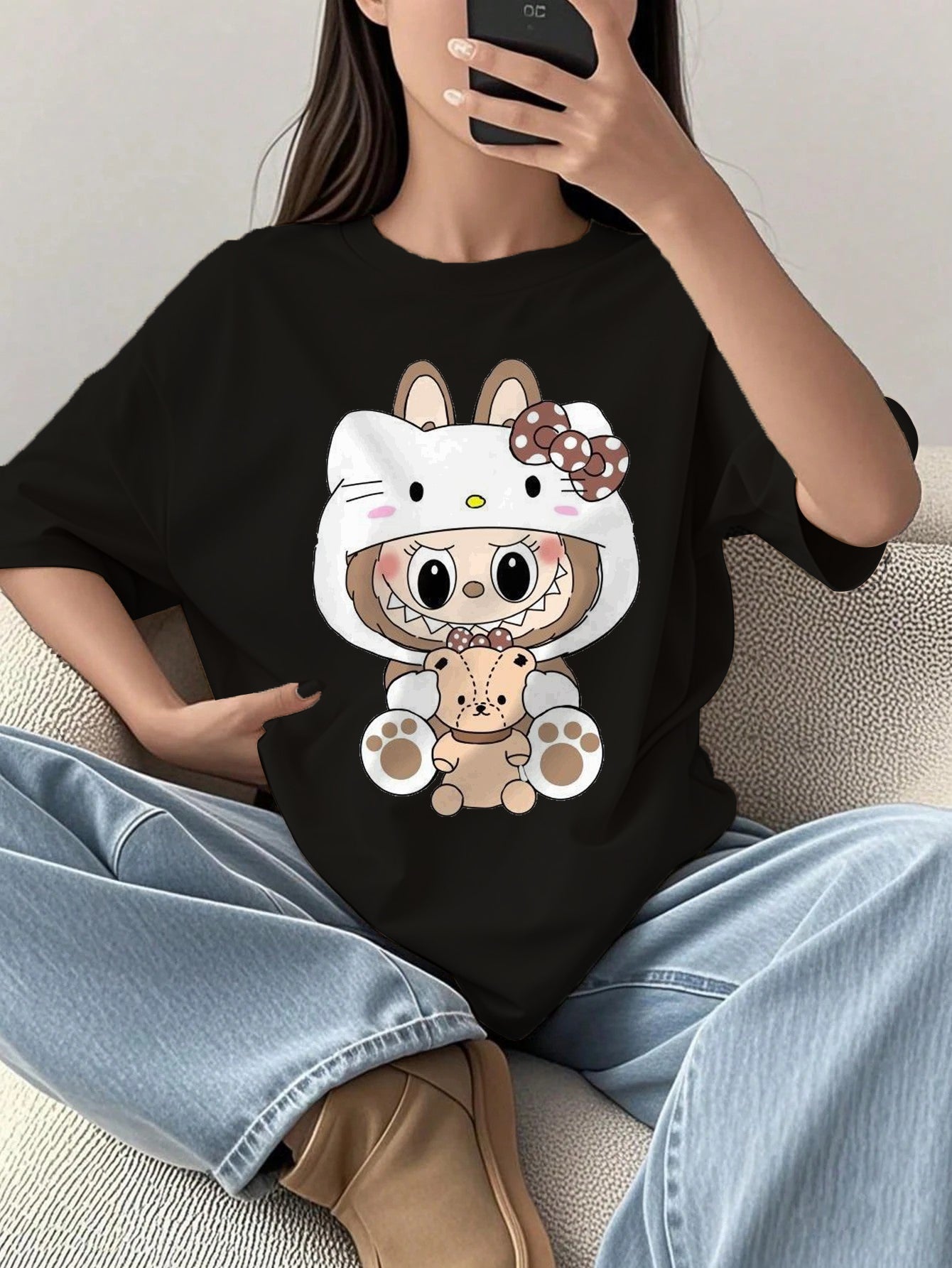 Summer jumpsuit with belt S6