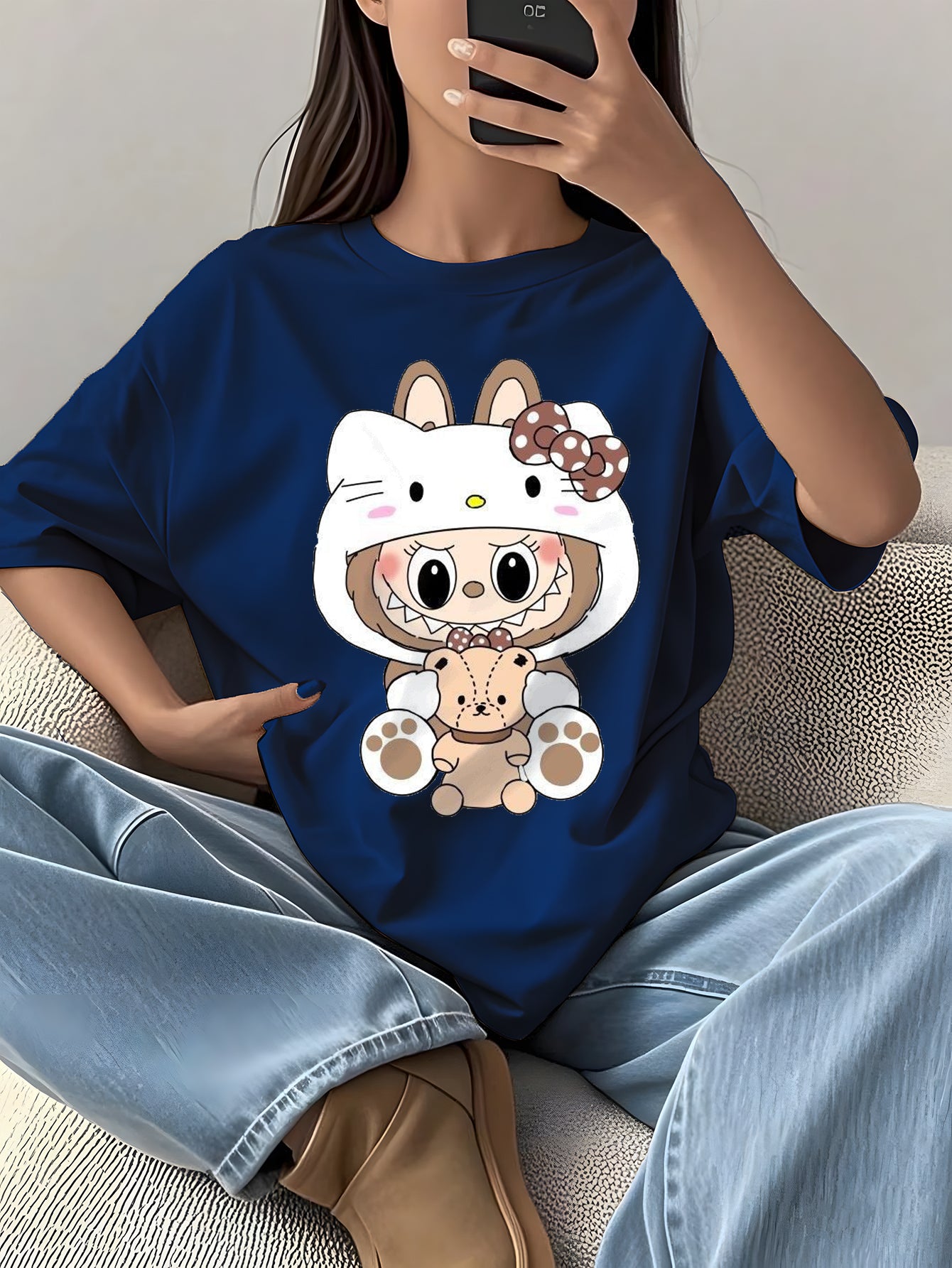 Summer jumpsuit with belt S6