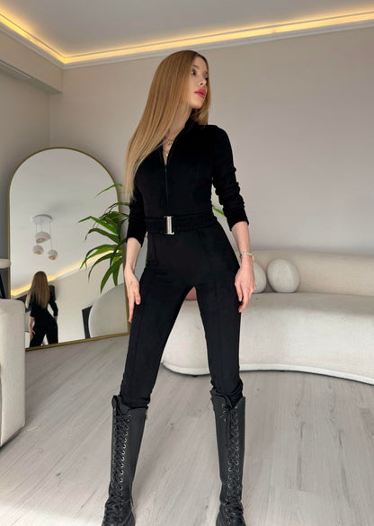 Women's winter jumpsuit with a unique and modern design S74