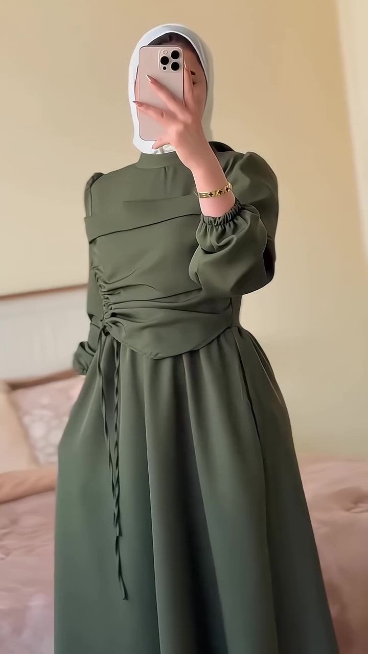 F34 A dress with a unique design 