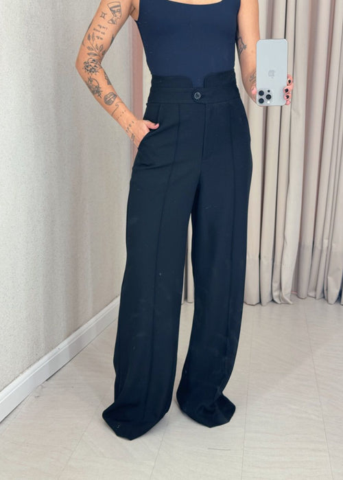 Women's crepe trousers with a unique design B7 