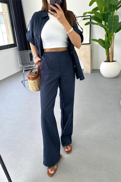 Long dress with polo neck opening D09