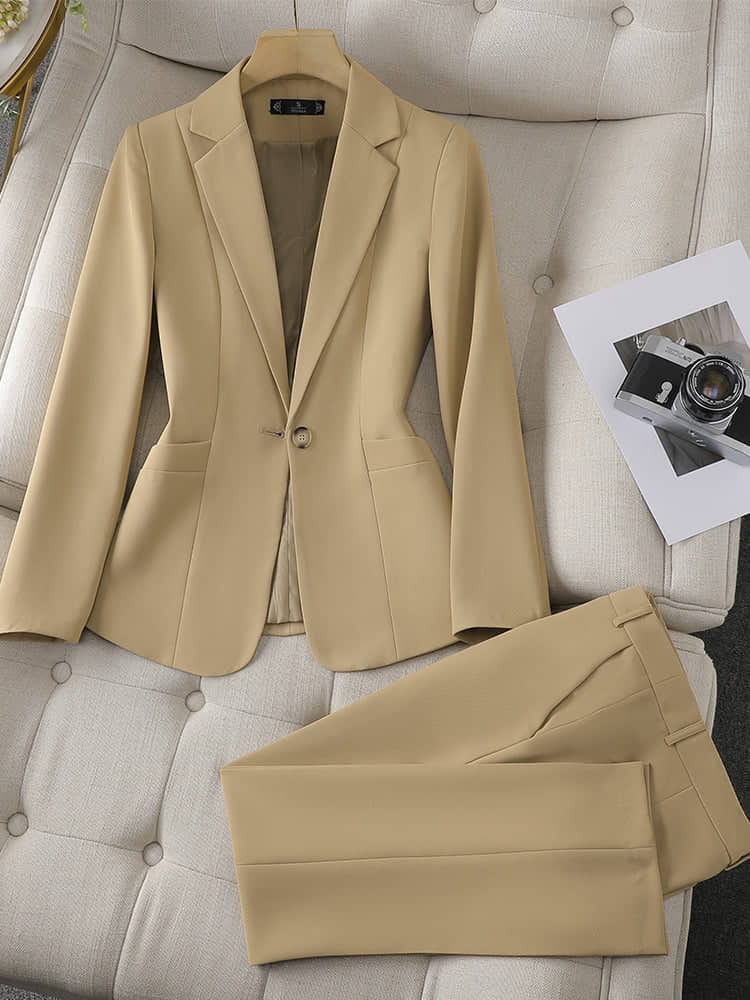 Trousers and blazer suit