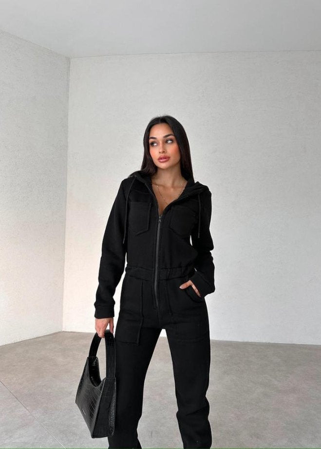 AV4 Black Winter Overalls (Jumpsuit) 