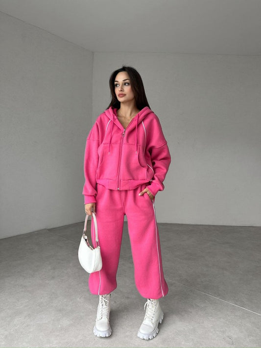 طقم كاجوال رياضي قطن (هودي+بنطلون) T29