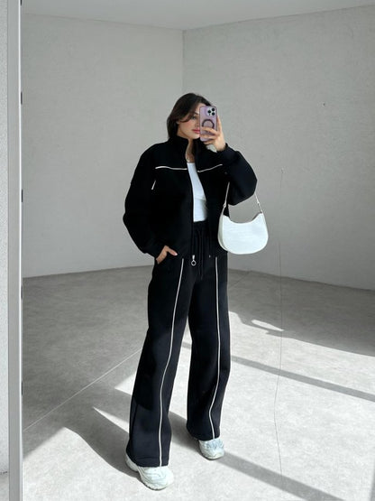 100% Cotton Casual Sportswear Set (Hoodie + Pants) T28