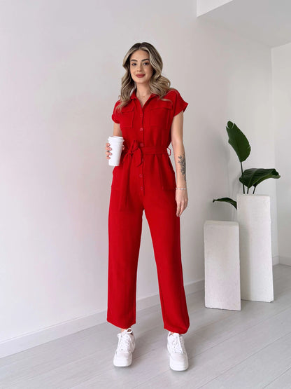 Long dress with polo neck opening D09