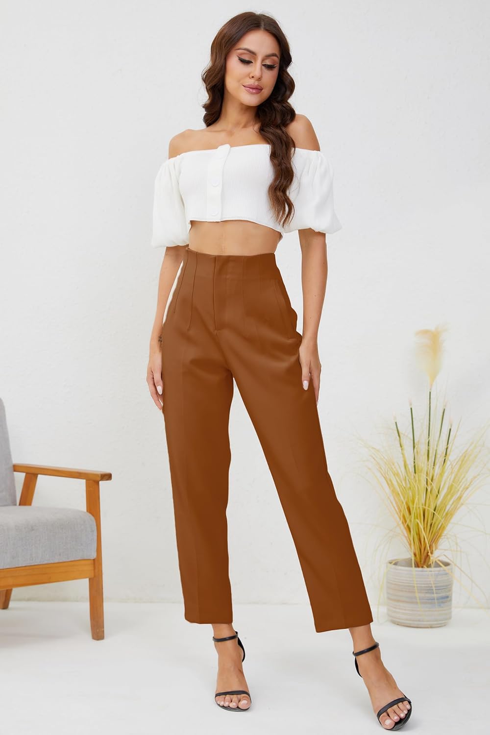Women's High Waist Trousers B16