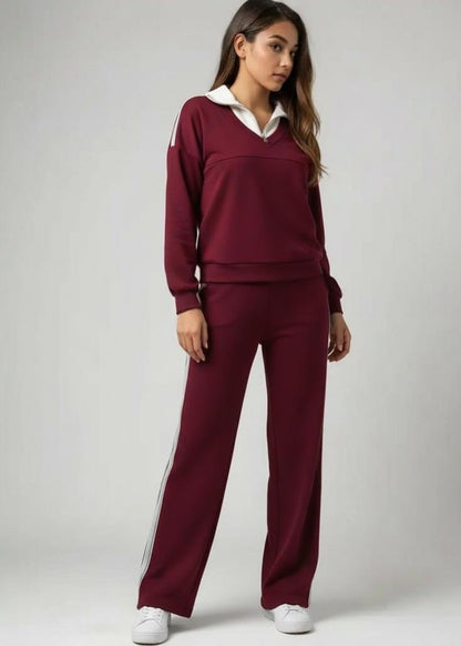 Cotton casual sportswear set (hoodie + pants) T78