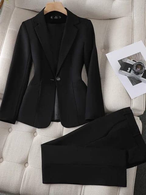 Trousers and blazer suit