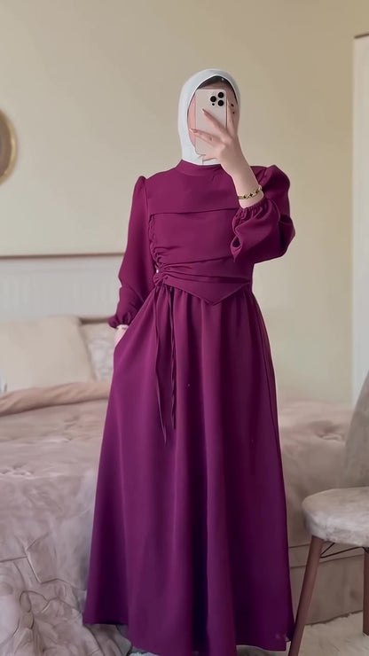 F34 A dress with a unique design 