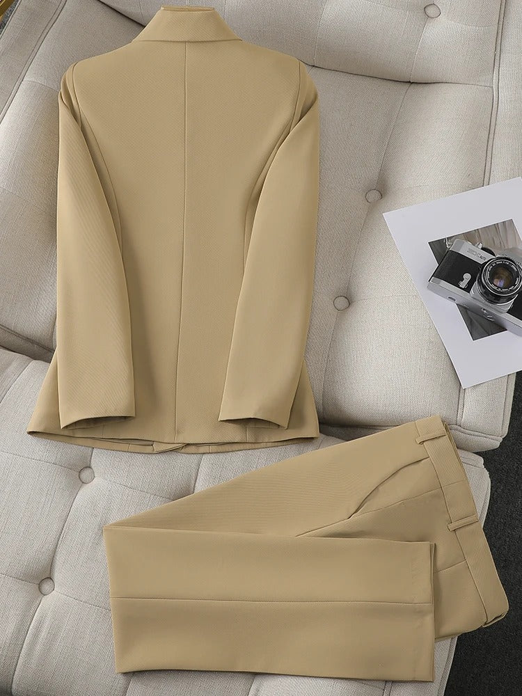 Trousers and blazer suit