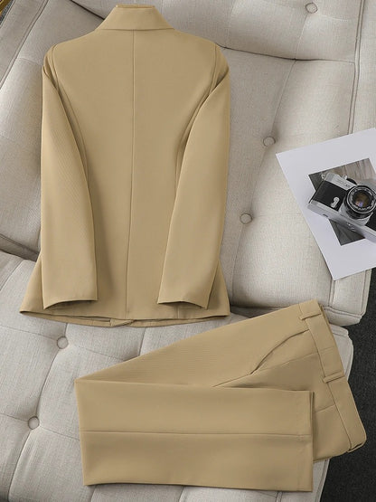 Trousers and blazer suit