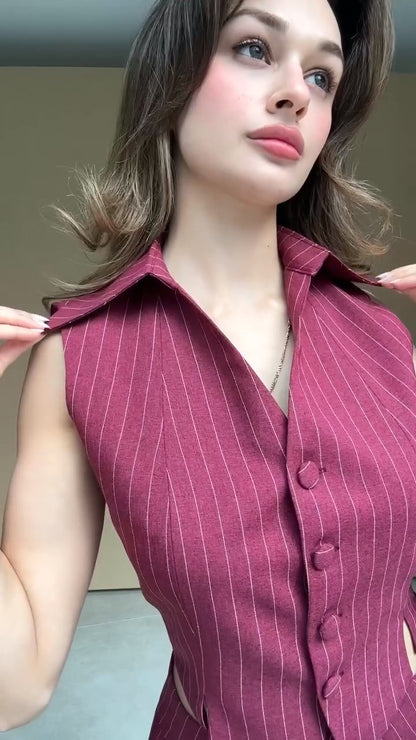 Summer jumpsuit with belt S6