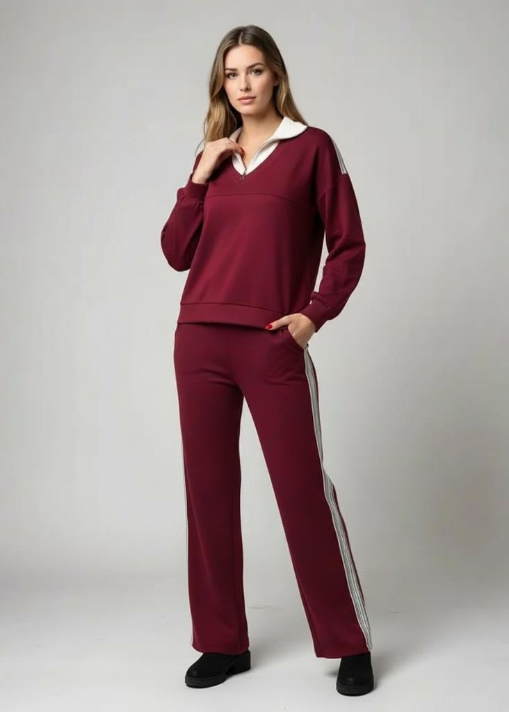 Cotton casual sportswear set (hoodie + pants) T78