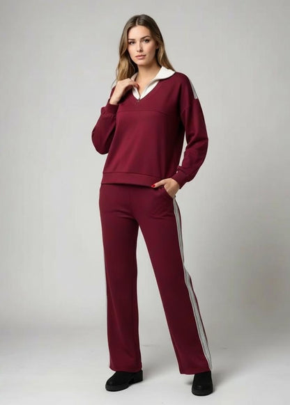 Cotton casual sportswear set (hoodie + pants) T78