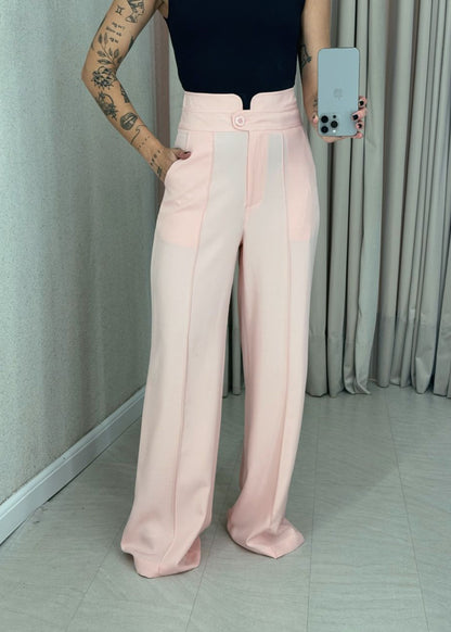 Women's crepe trousers with a unique design B7 