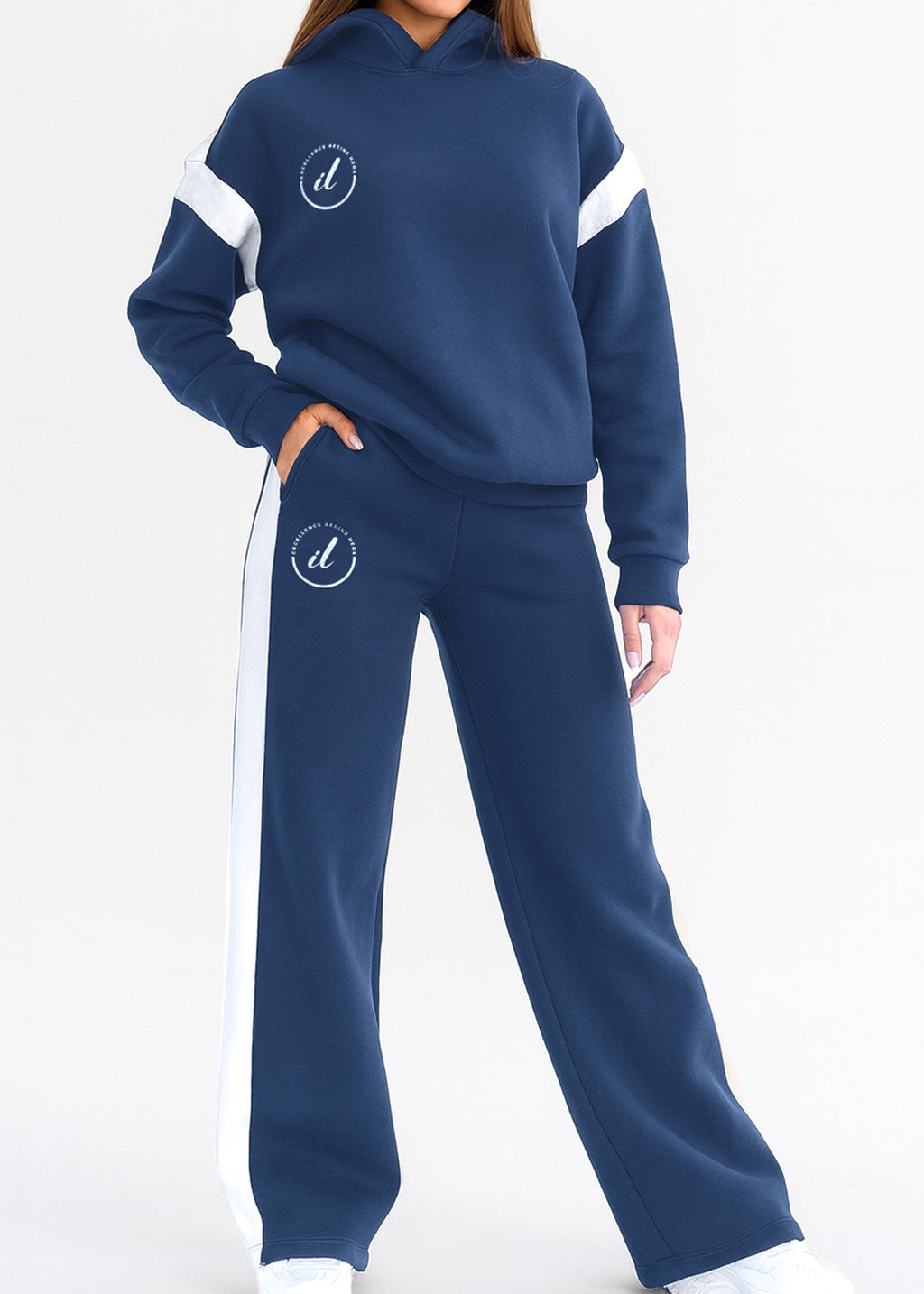 Casual cotton sportswear set (hoodie + pants) T34