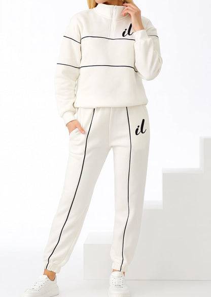 Cotton casual sportswear set (hoodie + pants) T79