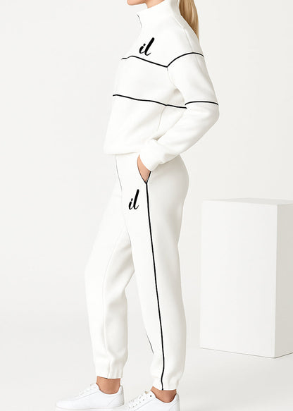 Cotton casual sportswear set (hoodie + pants) T79