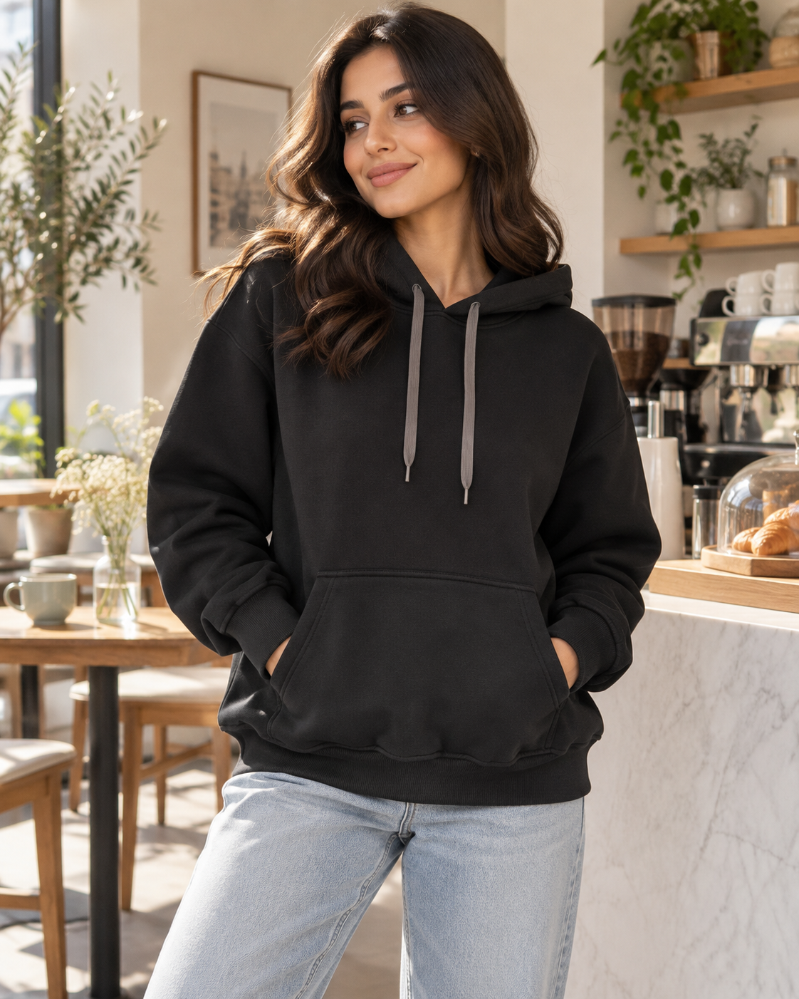 State Free Size Hoodie with Over Size Design - Soft and Comfortable Material H15
