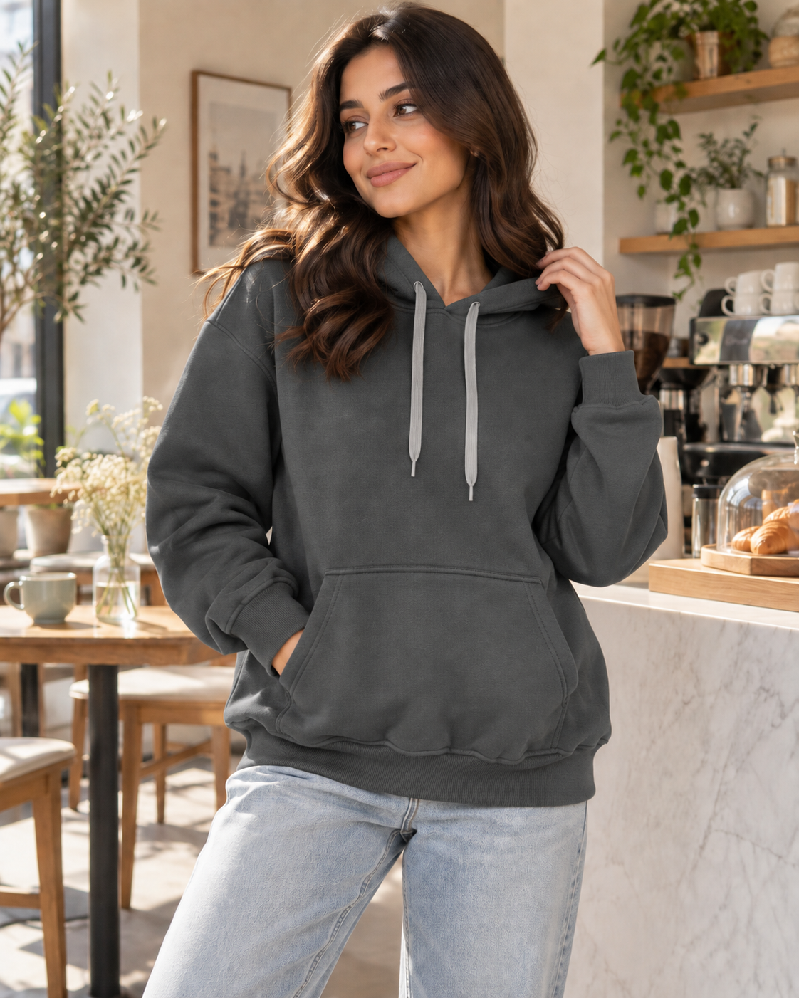 State Free Size Hoodie with Over Size Design - Soft and Comfortable Material H15