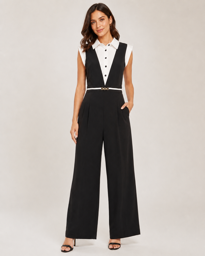 A formal two-piece suit (vest + trousers) with a distinctive and elegant design S92