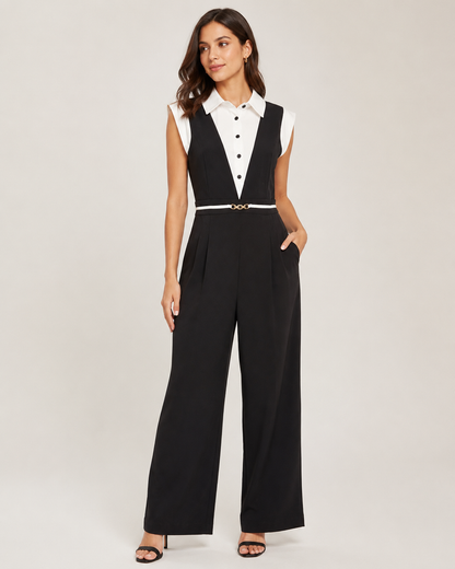 A formal two-piece suit (vest + trousers) with a distinctive and elegant design S92