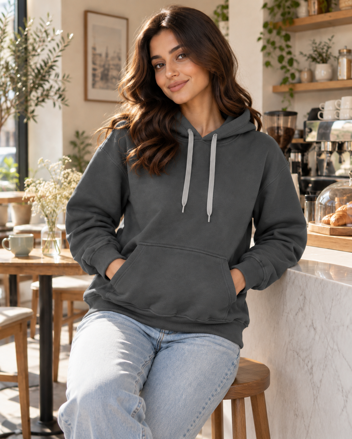State Free Size Hoodie with Over Size Design - Soft and Comfortable Material H15
