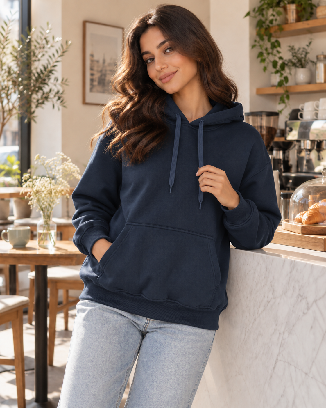 State Free Size Hoodie with Over Size Design - Soft and Comfortable Material H15