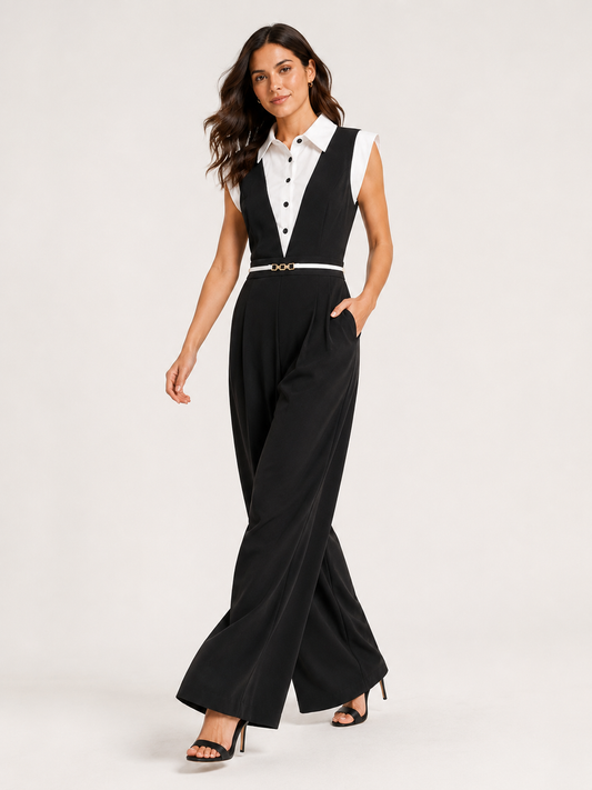 A formal two-piece suit (vest + trousers) with a distinctive and elegant design S92