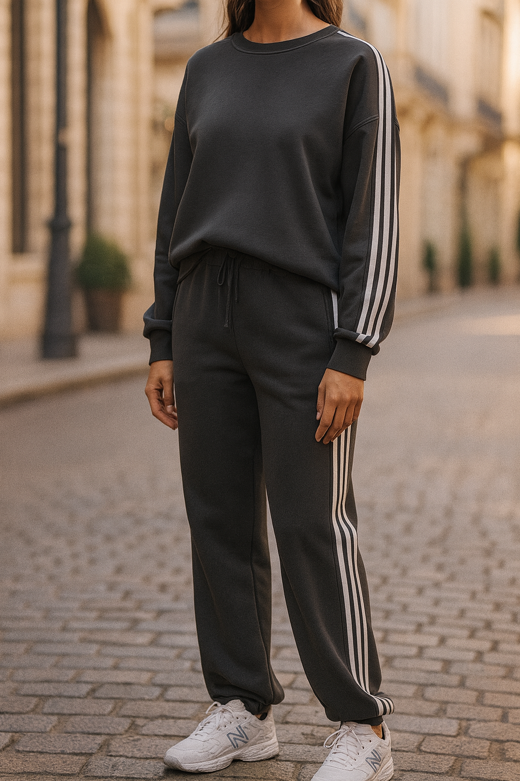 Cotton casual sportswear set (hoodie + pants) T16