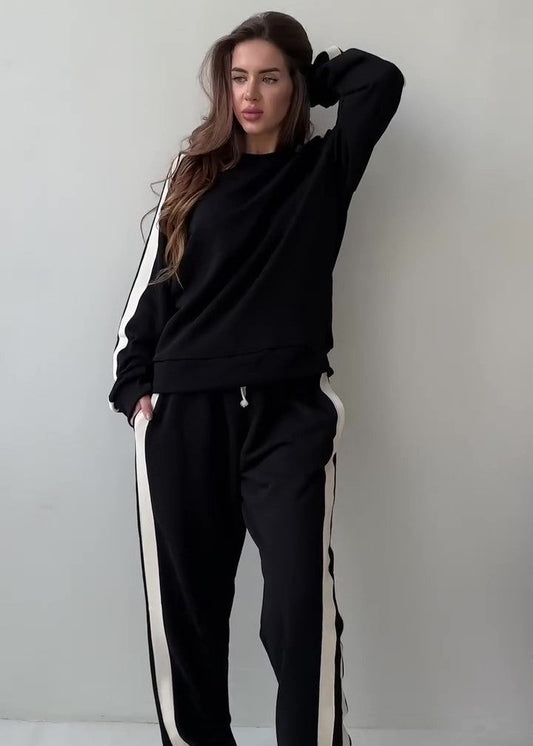 طقم كاجوال رياضي قطن (هودي+بنطلون) T24