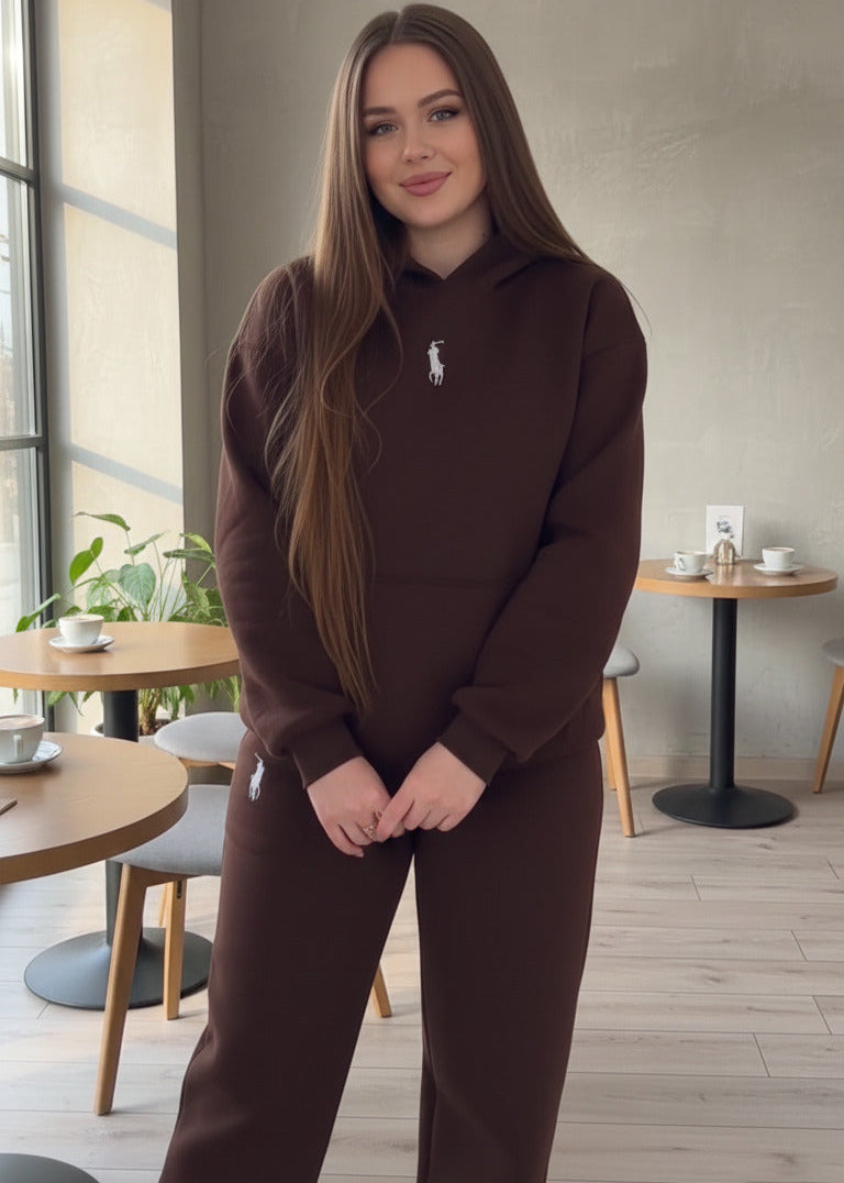 طقم كاجوال رياضي قطن 100% (هودي+بنطلون) T55