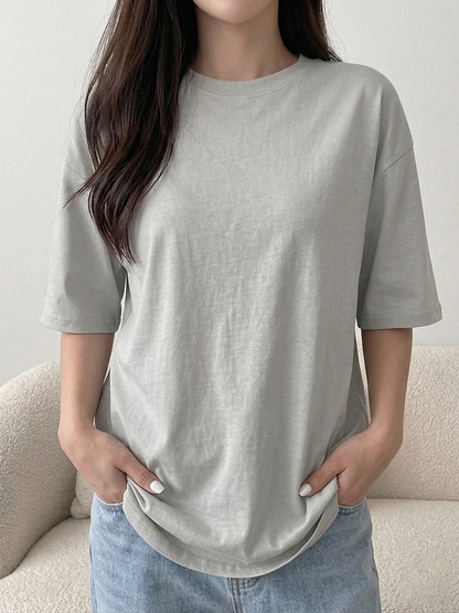 A5 round neck short-sleeved T-shirt