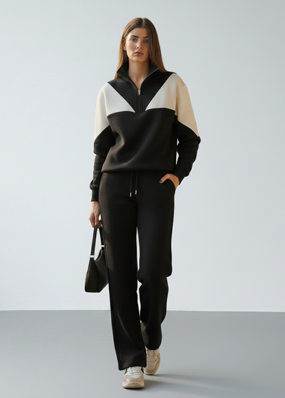 Cotton casual sportswear set (hoodie + pants) T82