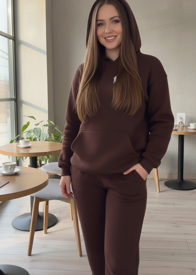 طقم كاجوال رياضي قطن 100% (هودي+بنطلون) T55